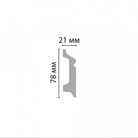 DM | БЕЛЫЙ МАТОВЫЙ | DECOMASTER D122-115ДМ (78*21*2400мм) DM | БЕЛЫЙ МАТОВЫЙ | DECOMASTER D122-115ДМ (78*21*2400мм)