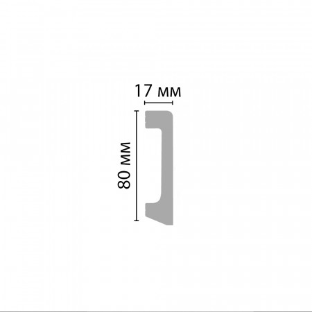 DM | БЕЛЫЙ МАТОВЫЙ | DECOMASTER D235-115 (80*17*2400мм) DM | БЕЛЫЙ МАТОВЫЙ | DECOMASTER D235-115 (80*17*2400мм)
