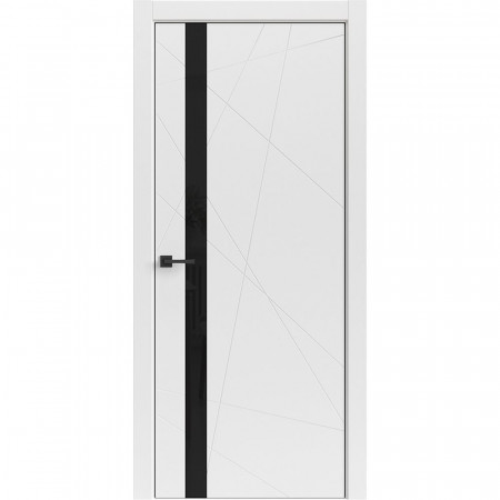 Tamburat Geometry ПДТОч 4304 Белый ПВХ (стекло чёрное) Tamburat Geometry ПДТОч 4304 Белый ПВХ (стекло чёрное)