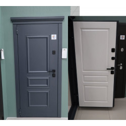 Классик ТЕРМО / муар рал 7024 / аляска / Line Door
