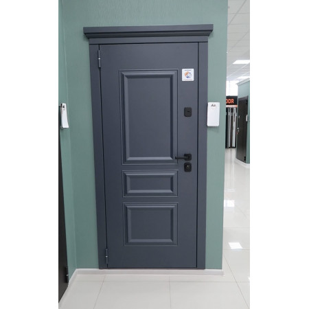 Классик ТЕРМО / муар рал 7024 / аляска / Line Door