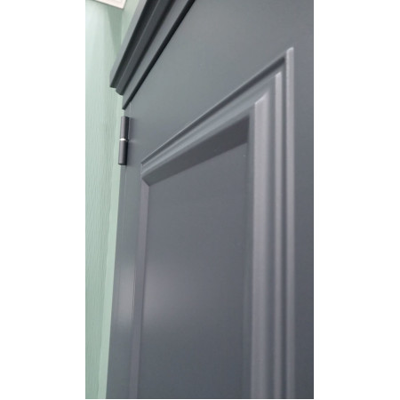 Классик ТЕРМО / муар рал 7024 / аляска / Line Door