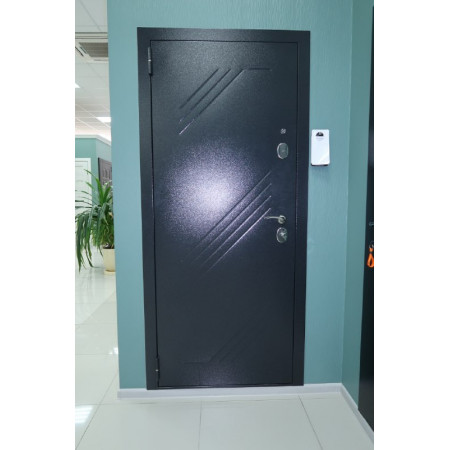 Мега Зеркало  / Черный букле / Роял Вуд белый / Line Door