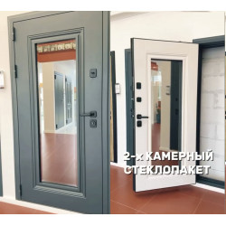 Диамант 1 ТЕРМО | Муар серый 7016 | Line Door Диамант 1 ТЕРМО | Муар серый 7016 | Line Door