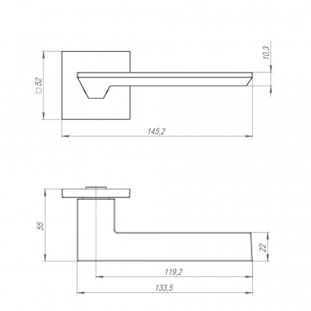 Ручка Ajax UNITY JS BL-24 черный