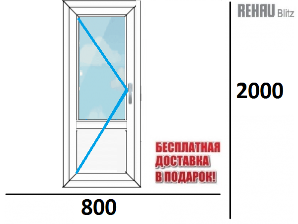 Входные двери REHAU THERMO 800 х 2100